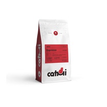 Italian coffee machine deep roasting Central and South America with coffee beans