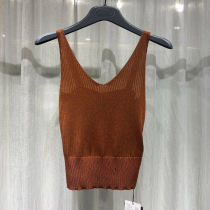  2021 summer new V-neck sling knitwear bottoming vest women wear sleeveless tops outside