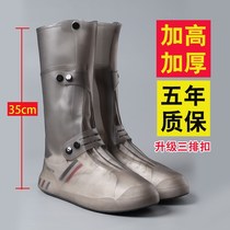 Shoe cover rain shoes thick waterproof non-slip silicone mens case womens shoes mens wear fashion wear-resistant high tube rain boots