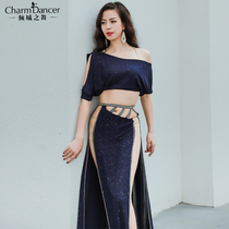 The dance of the new temperament belly dance practice uniforms niche design sense hollow high waist display legs long practice class clothes