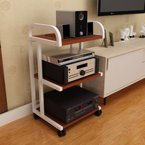 Printer shelf Table cabinet Simple multi-layer storage rack Office shelf Floor-to-ceiling mobile rack Audio rack