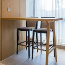 Bar chair new Chinese solid wood fashion bar stool modern simple casual bar chair home Nordic high chair