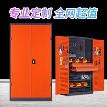 Heavy-duty tool cabinet workshop hardware storage box factory custom double-door thick drawer storage tool cart
