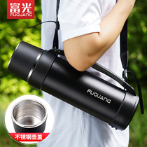 Fugang Thermos mug large capacity insulated kettle stainless steel mens outdoor travel portable hot water thermos bottle car