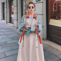 MOLEITAU temperament trench coat women long 2021 Autumn New English style color coat coat coat
