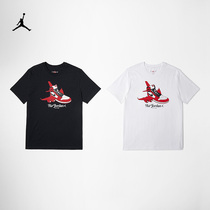 Jordan official Nike JORDAN Jordan mens short sleeve print round neck shirt cotton DN1443