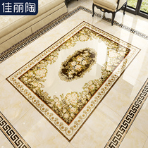 Jiali pottery floor tiles living room entrance floor tiles mosaic European carpet tiles 800x800 tile mosaic map