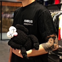 The correct version of Ambush INS with the same short-sleeved solid color basic T-shirt letters men and women couples loose T-shirt