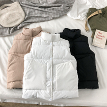 Down jacket vest men's autumn and winter Korean fashion handsome couple waistcoat Hong Kong style Joker warm cotton-padded jacket vest