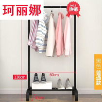 Iron steel pipe hanger floor assembly removable strong living room double-layer water pipe drying rack Drying rack Iron Korean style
