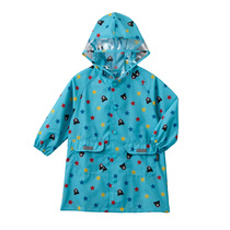 Japan mk Starry bear childrens raincoat Kindergarten primary school students raincoat with school bag storage bag
