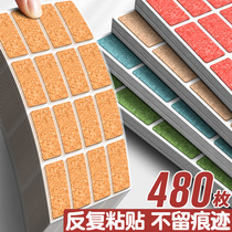 Wood stickers cork label Waterproof Name Sticker self-adhesive Handwritten Mouth Take Paper No Mark No Glue INS Wind retro hand ledger material paste adhesive sticker containing classification