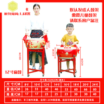 Big drum cowhide drum dragon drum Chinese Red adult childrens performance dance rhythm flat drum drum music instrument drum gong drum