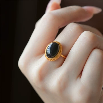 和田玉双圈+戒指（已被预订） 和田玉双圈+戒指（已被预订） 金镶玉和田玉戒指价格