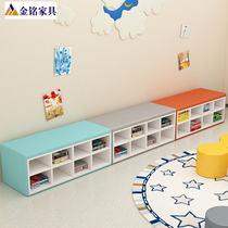 Dance room Children changing shoes stool Nursery School Mall Pleasure area Sitting Storage Soft Bag Shoes Cabinet Strip Benches Leather