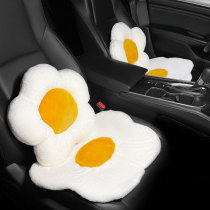 Car seat cushion single net red goddess winter plush car cushion four seasons universal cute cartoon cushion