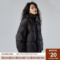 CHINISM 2021FW CH solid color short stand collar down jacket mens Tide brand American warm white duck down jacket