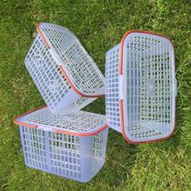 Strawberry basket square flat bottom basket picking Jin storage plastic basket portable 1-12 basket full box cherry Bayberry fruit basket