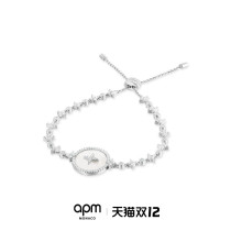 APM Monaco star mother-of-pearl silver bracelet female hand jewelry ins tide design temperament Christmas gift hand decoration
