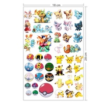 Tattoo stickers Pokémon pet elf cute Pikachu children cartoon waterproof durable female male anime