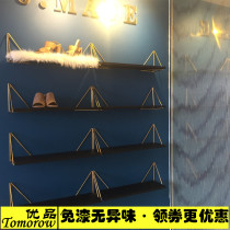 Simple shoe rack High-grade wrought iron display rack Bag shoe store display rack Clothing store wall nail polish shelf combination