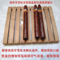 Imported Spanish cedar wooden tray cedar frame mat plastic buckle cigar box moisturizing box base
