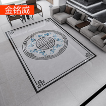 Modern minimalist parquet floor tiles living room tiles lucky characters happy characters dining room entrance puzzle imitation waterjet floor tiles