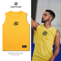 Curry basketball vest American training suit Quick-drying loose mens sports jersey Running fitness shawl sleeveless T-shirt