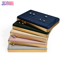 Jewelry display plate Metal jewelry tray Necklace ring display plate storage jewelry props to see the goods tray spot