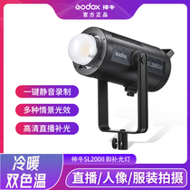 Shenniu photography lamp SL200W BI second-generation adjustable color two-color temperature professional live Lighting LED always bright fill light