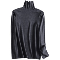 Plus velvet thermal underwear Delong women long sleeve imitation cashmere large size turtleneck shirt men pile collar autumn and winter base thin