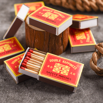 Match safety Double Happy old-fashioned fire red head smoke festive wedding housewarming moving banquet supplies
