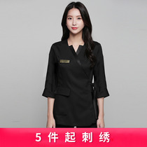  Duozhi spring and summer high-end spa health club beauty salon set beautician front desk overalls Womens plastic surgery hospital
