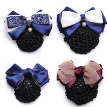 Hairwear headdress Korea handmade bow professional floral headdress nurse banking service hair net clip property workers flower