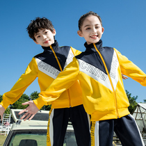 School uniform set primary school students spring and autumn sports class uniforms first grade children autumn kindergarten Garden uniform three sets