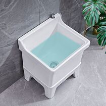 Balcony high-footed ceramic mop pool large with leg mop pool floor-to-ceiling household toilet small washing pier cloth pool