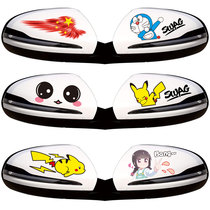 Car stickers creative personality cartoon rearview mirror decoration car stickers Scratch occlusion stickers Reversing mirror waterproof car stickers