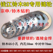 Qianjiang Diamond Leopard Silver Leopard GS125 Motorcycle 428 Sprocket Jialing Jin Jin Back Dental Plate Qianjiang Chain Plate
