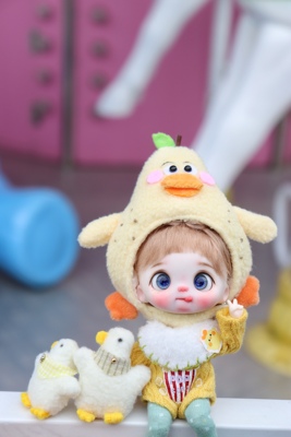 taobao agent OB11 baby duck pear set ymy gsc bjd12 points clay folk fat pear cloth finished products free shipping