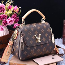 Hong Kong it2021 new womens bag fashion printed leather handbag casual shoulder messenger bag