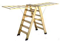 Love Qing ladder and drying rack dual-purpose aluminum-magnesium alloy strong and durable