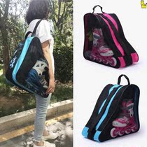 Roller skating bag childrens three-layer thick isolation backpack shoulder bag triangle skate adult bag