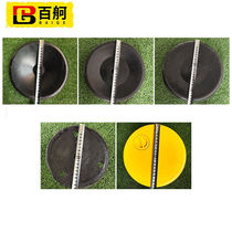 Baige warning sign pole water injection flagpole warning pole snake-shaped running sign pole traffic training around Pole sign pole rubber