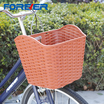 Permanent brand bicycle electric car large plastic car basket retro front car basket large car basket commuter universal accessories