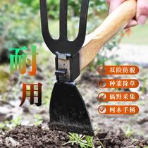All carbon steel small hoe household gardening flower planting vegetable agricultural weeding digging tree root shoot special small multi-function