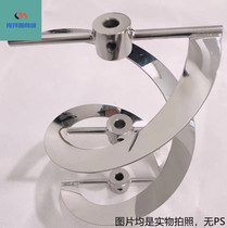 Double ribbon spiral stainless steel 304316 mixing paddle horizontal mixing custom-shaped high viscous material mixing