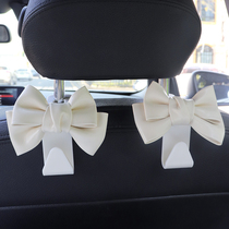 Car adhesive hook temperament goddess rear car seat multi-function storage stealth car hook chair back small adhesive hook