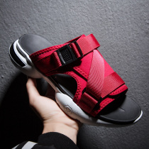 Summer mens slippers Ins trend outwear casual Korean version 100 lap beach personality Vietnamese sport outdoor net red