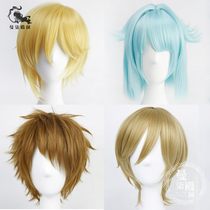  Idol dream Festival Tenmanguang Purple Creation True White Tomoya Ren Rabbit Chengming Cos wig