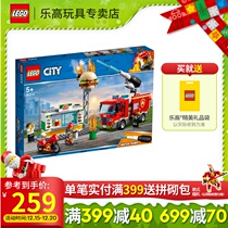LEGO City Group 60214 Burger Shop Fire Rescue LEGO City Boys Set Building Blocks Boy Toys